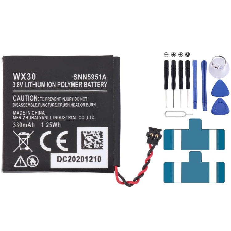 For Samsung Gear Live SM-R382 300mAh EB-BR382ABE Battery Replacement, For SONY Smart Watch 3, For HUAMI AMAZFIT GTS 2 / GTS 2 Mini, For Amazfit GTR 2 / ...