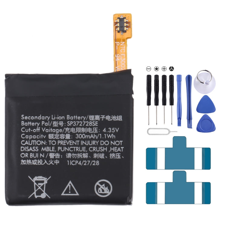 For Samsung Gear Live SM-R382 300mAh EB-BR382ABE Battery Replacement, For SONY Smart Watch 3, For HUAMI AMAZFIT GTS 2 / GTS 2 Mini, For Amazfit GTR 2 / ...