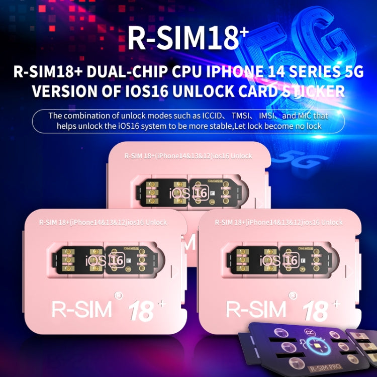 Universal 5G Unlocking Card for iOS 16 - R-SIM 18+
