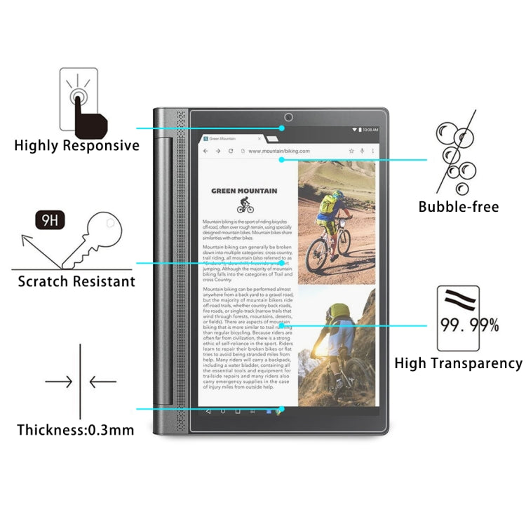 Tempered Glass Film for Lenovo Yoga Tab3 Pro-X90Y - 25 PCS