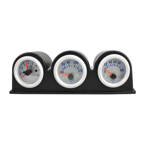 Contagiri 3 in 1 52 mm per auto - Tachimetro, indicatore temperatura