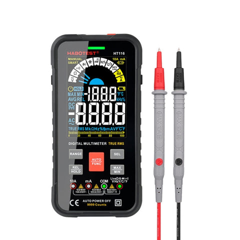 HABOTEST HT116 Multimètre numérique automatique intelligent à grand écran, HT116