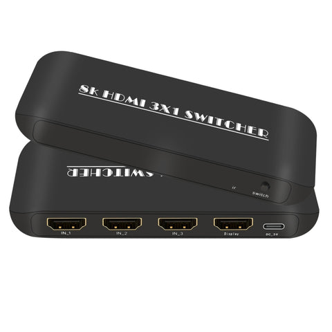 Commutateur HDMI NK-H31 8K 3 en 1 pour Xbox, PS4, PS5, Roku, moniteur TV UHD, projecteur, NK-H31