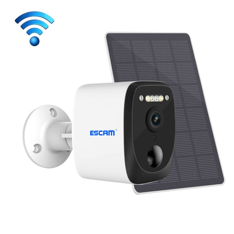 ESCAM QF370 Télécaméra IP avec panneau solaire 3MP Cloud Storage PT WIFI avec alarme PIR Prise en charge de la vision nocturne et audio bidirectionnelle, QF370