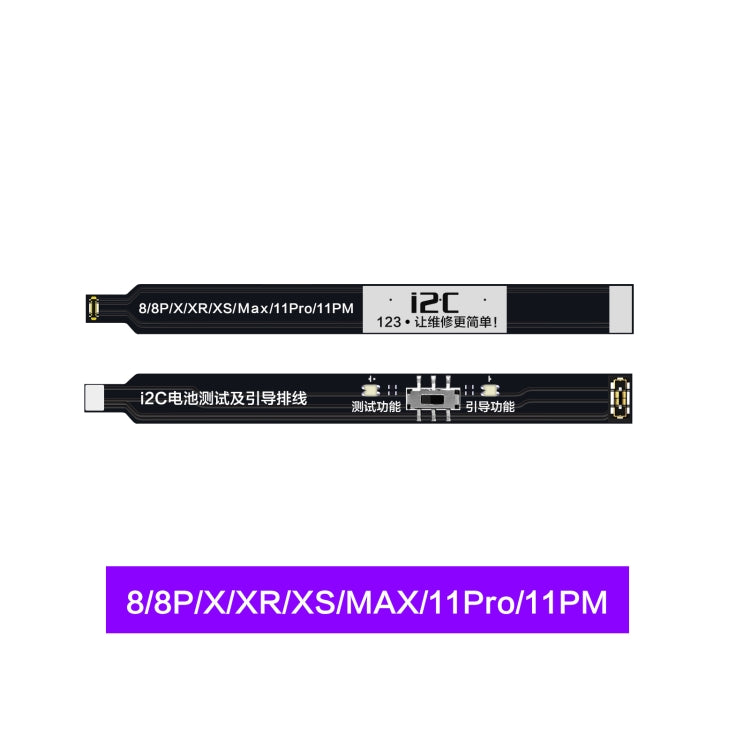i2C Battery Boot Strap Test Flex Cable, For iPhone 5 SE / 6s / 6 Plus / 6s Plus / 7 / 7 Plus                                                            ...
