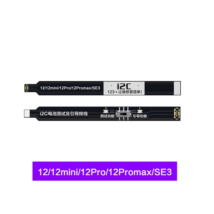 i2C Battery Boot Strap Test Flex Cable, For iPhone 5 SE / 6s / 6 Plus / 6s Plus / 7 / 7 Plus                                                            ...