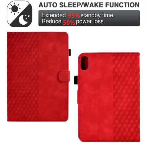 Per iPad mini 6 Custodia Smart Tablet in pelle goffrata rombo, For iPad mini 6 / mini 2024, For iPad mini 6