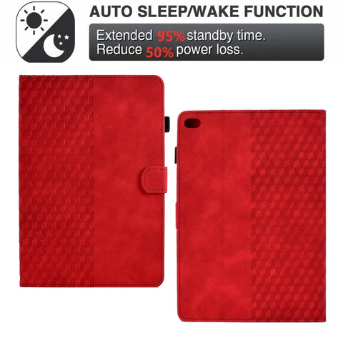 Per iPad 9.7 2017/2018/Air/Air 2 Custodia Smart Tablet in pelle goffrata rombo, Per iPad 9.7 2017 / 2018 / Air / Air 2
