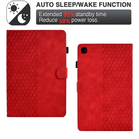 Per iPad 10.2 2019/2020/Air 10.5 2019 Custodia Smart Tablet in pelle goffrata rombo, For iPad 10.2 2019 / 2020 / Air 10.5 2019