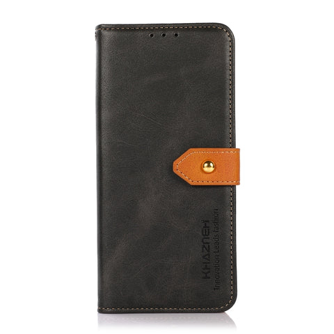 Per OnePlus 11 5G KHAZNEH Custodia per telefono in pelle flip con struttura in pelle di vacchetta bicolore, For OnePlus 11 5G