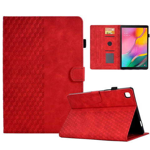 Per Samsung Galaxy Tab A 10.1 T510 / T515 2019 Custodia tablet in pelle goffrata rombo, Per Samsung Galaxy Tab A 10.1 T510 / T515 2019