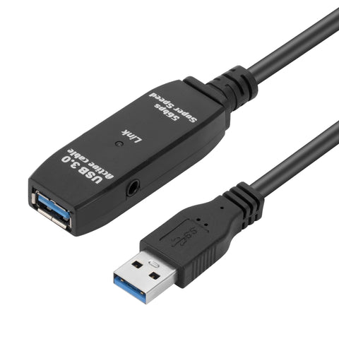 Cavo di prolunga super veloce per sincronizzazione dati USB 3.0 maschio-femmina, lunghezza: 30 m, 30 m