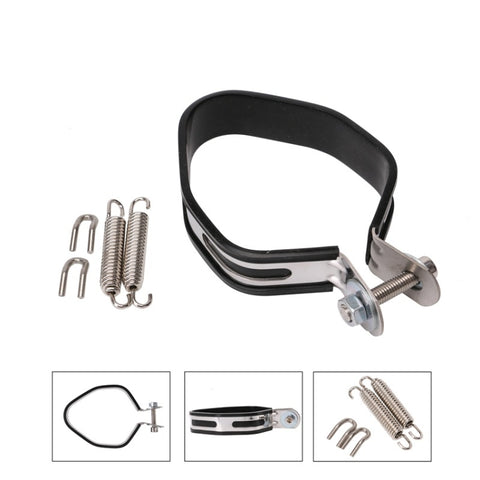 Morsetto en fibre de carbone pour silencieux pour tube de protection moto, OT097