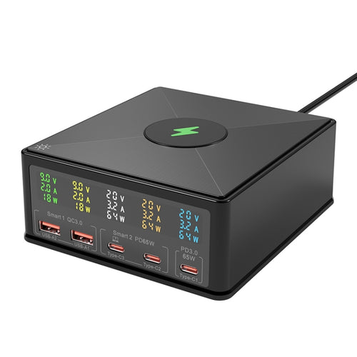 6-in-1 Multi Ports Charger with PD Type-C & QC3.0 USB Ports