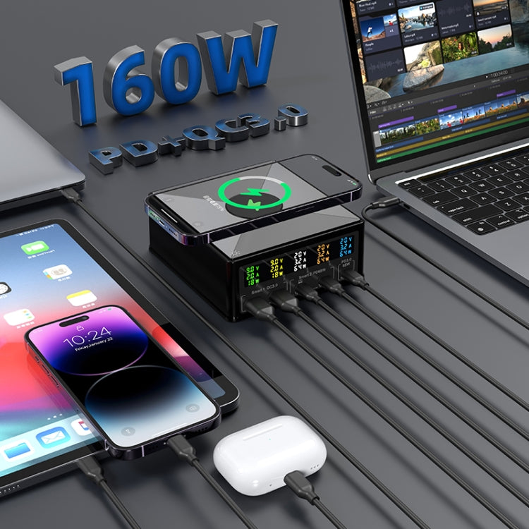 6-in-1 Multi Ports Charger with PD Type-C & QC3.0 USB Ports