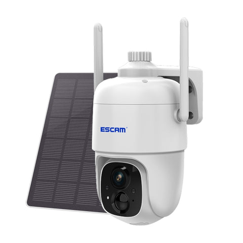 ESCAM G24 3MP WiFi Smart Night Vision Caméra vocale bidirectionnelle Prise en charge de la caméra solaire Full HD Capture d'écran AI Allarme PIR, G24