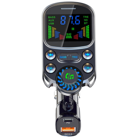 Lettore MP3 Bluetooth 5.3 con Trasmettitore FM per Auto - BC86 con