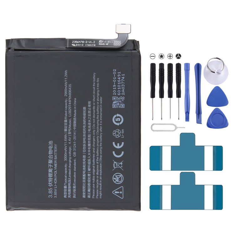 For ZTE Nubia RedMagic 6 NX669J 5050mAh Battery Replacement Li3945T44P8h906455, For ZTE Nubia RedMagic 6 NX669J, For ZTE Nubia RedMagic 7 / 6 Pro / 6s P...