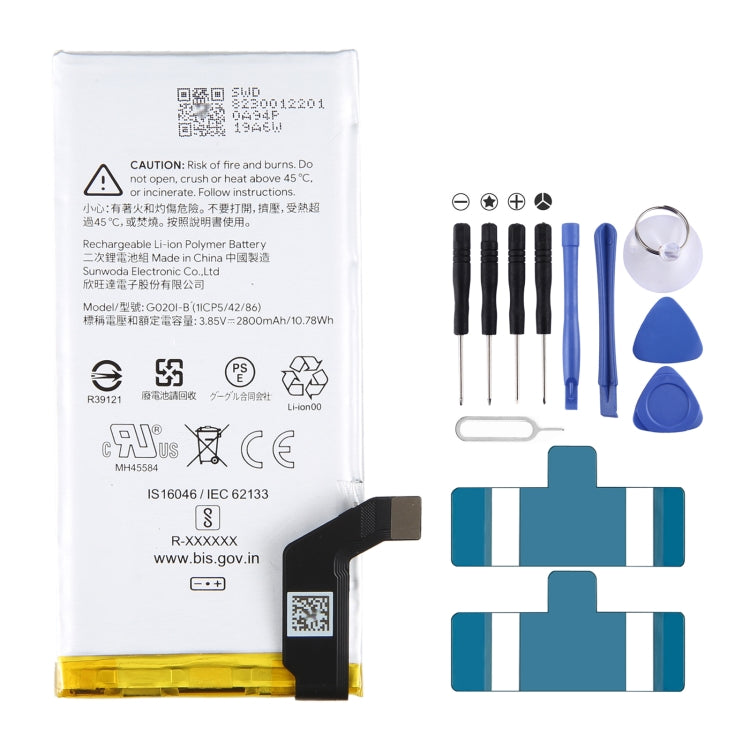 For Google Pixel 4a 4G 3080mAh Battery Replacement G025J-B, For Google Pixel 6a 5G, For Google Pixel 4 XL, For Google Pixel 5 XL, For Google Pixel 4    ...