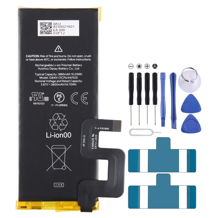 For Google Pixel 4a 4G 3080mAh Battery Replacement G025J-B, For Google Pixel 6a 5G, For Google Pixel 4 XL, For Google Pixel 5 XL, For Google Pixel 4    ...