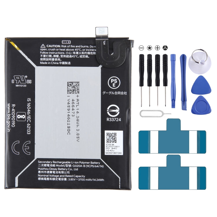For Google Pixel 4a 4G 3080mAh Battery Replacement G025J-B, For Google Pixel 6a 5G, For Google Pixel 4 XL, For Google Pixel 5 XL, For Google Pixel 4    ...