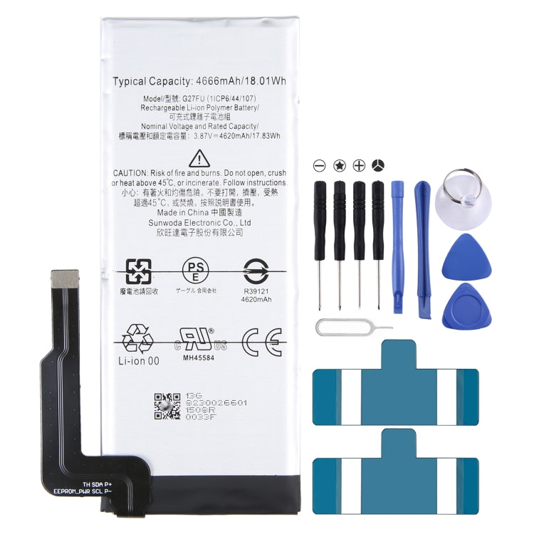 For Google Pixel 4a 4G 3080mAh Battery Replacement G025J-B, For Google Pixel 6a 5G, For Google Pixel 4 XL, For Google Pixel 5 XL, For Google Pixel 4    ...