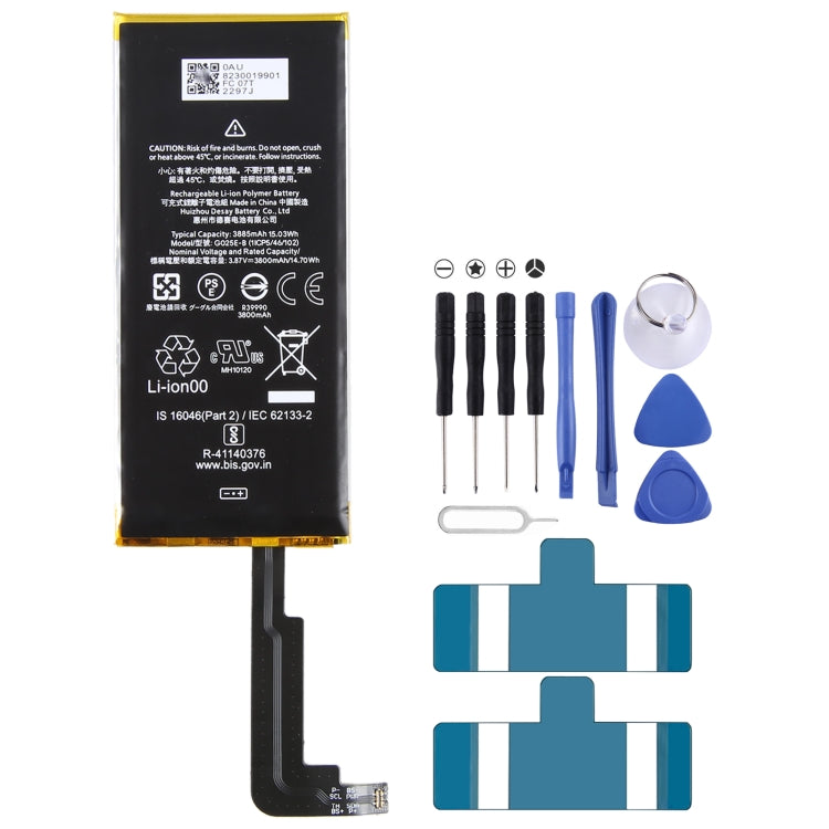 For Google Pixel 4a 4G 3080mAh Battery Replacement G025J-B, For Google Pixel 6a 5G, For Google Pixel 4 XL, For Google Pixel 5 XL, For Google Pixel 4    ...