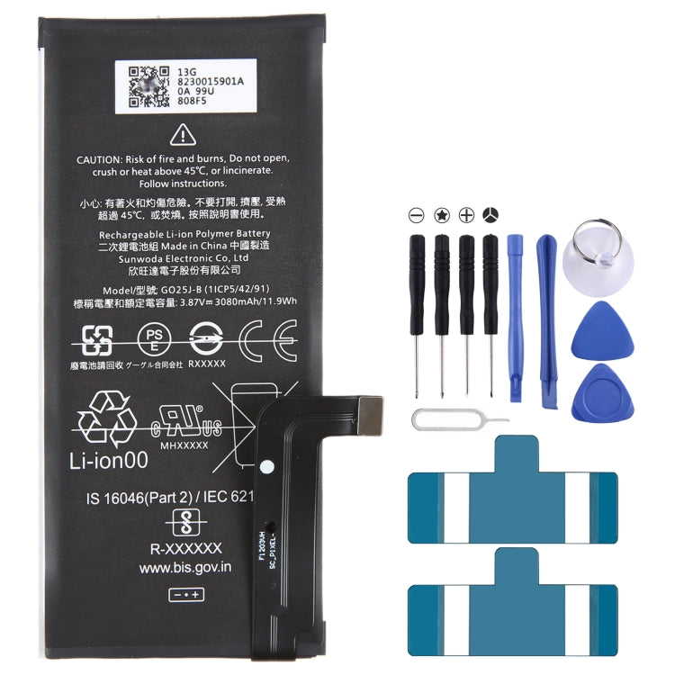 For Google Pixel 4a 4G 3080mAh Battery Replacement G025J-B, For Google Pixel 6a 5G, For Google Pixel 4 XL, For Google Pixel 5 XL, For Google Pixel 4    ...