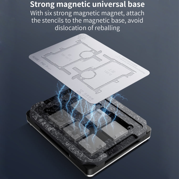 Qianli Mega-idea Multi-functional Middle Frame Positioning BGA Reballing Platform, For Huawei Mate 40 Pro, For Asus ROG Phone 6 Pro / 6, For Xiaomi 12 P...