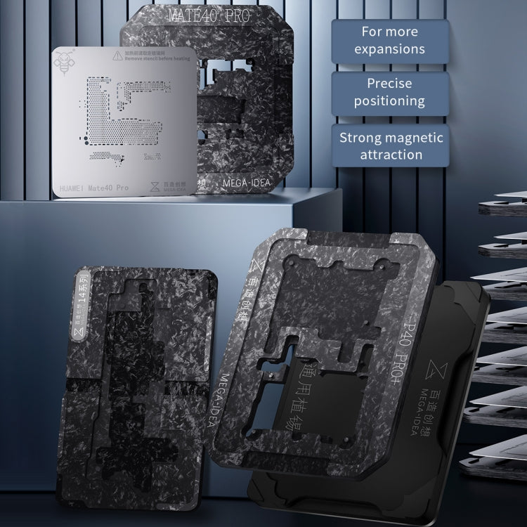 Qianli Mega-idea Multi-functional Middle Frame Positioning BGA Reballing Platform, For Huawei Mate 40 Pro, For Asus ROG Phone 6 Pro / 6, For Xiaomi 12 P...