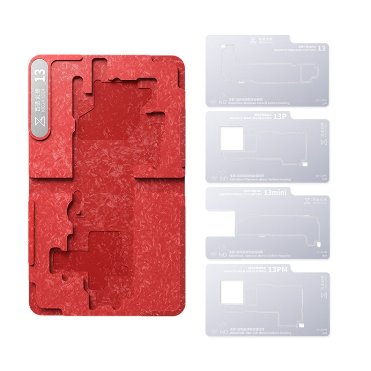 Qianli Mega-idea Multi-functional Middle Frame Positioning BGA Reballing Platform, For Huawei Mate 40 Pro, For Asus ROG Phone 6 Pro / 6, For Xiaomi 12 P...
