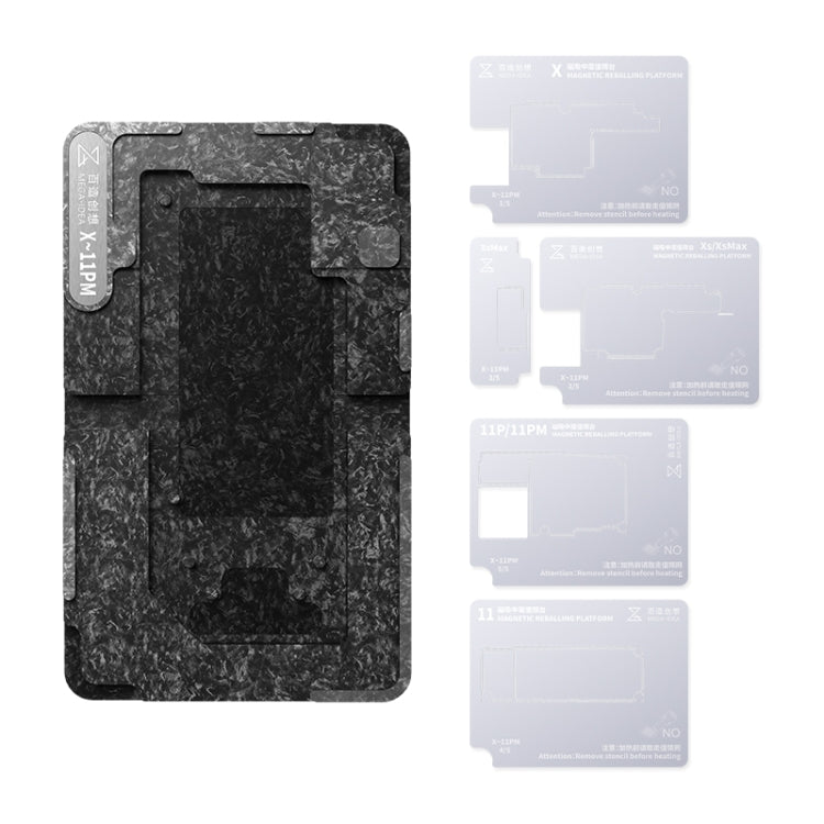 Qianli Mega-idea Multi-functional Middle Frame Positioning BGA Reballing Platform, For Huawei Mate 40 Pro, For Asus ROG Phone 6 Pro / 6, For Xiaomi 12 P...