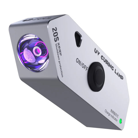 Lampada Polimerizzante UV Portatile ad Alta Potenza 2UUL SC05 per Colla a Olio Verde - Strumento Professionale per Polimerizzazione Rapida