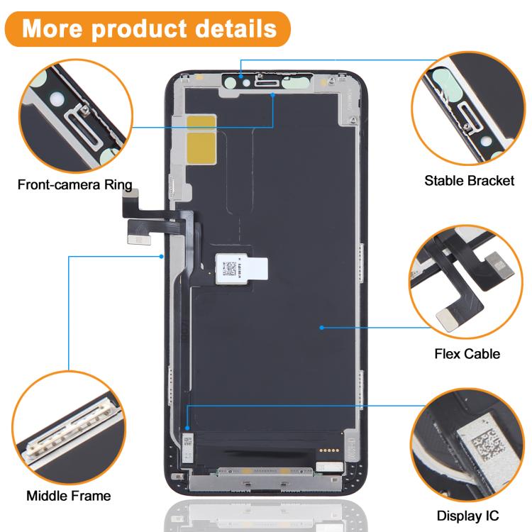 HXL Soft OLED LCD Screen For iPhone 11 Pro Max, For iPhone X(Soft OLED), For iPhone XS(Soft OLED), For iPhone XS Max(Soft OLED)                         ...