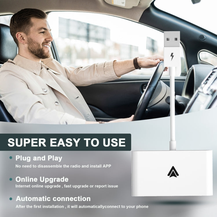 THT-020-2+ USB + USB-C / Type-C Wired to Wireless Carplay Adapter for Android Smartphone, THT-020-2+