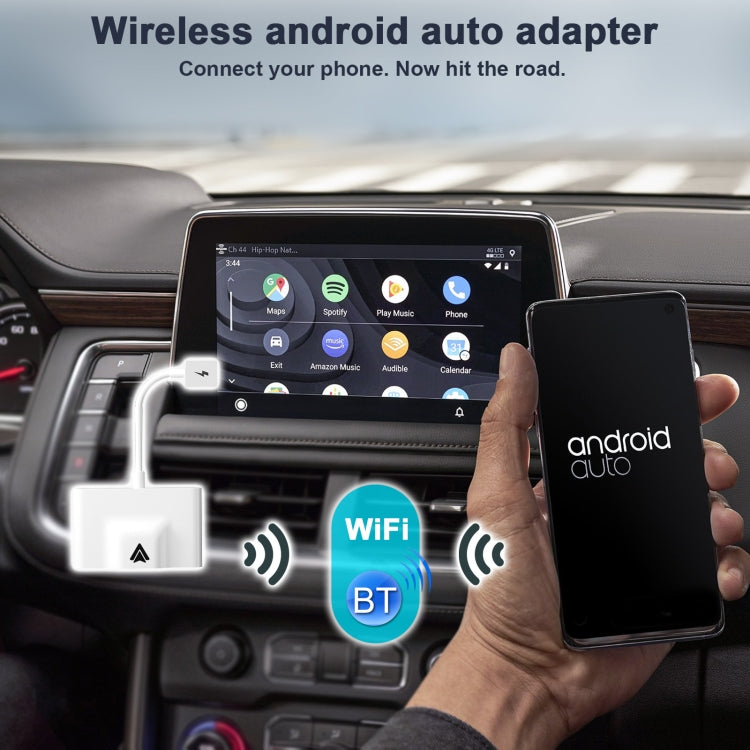 THT-020-3+ USB + USB-C / Type-C Wired to Wireless Carplay Adapter for Android Smartphone, THT-020-3+