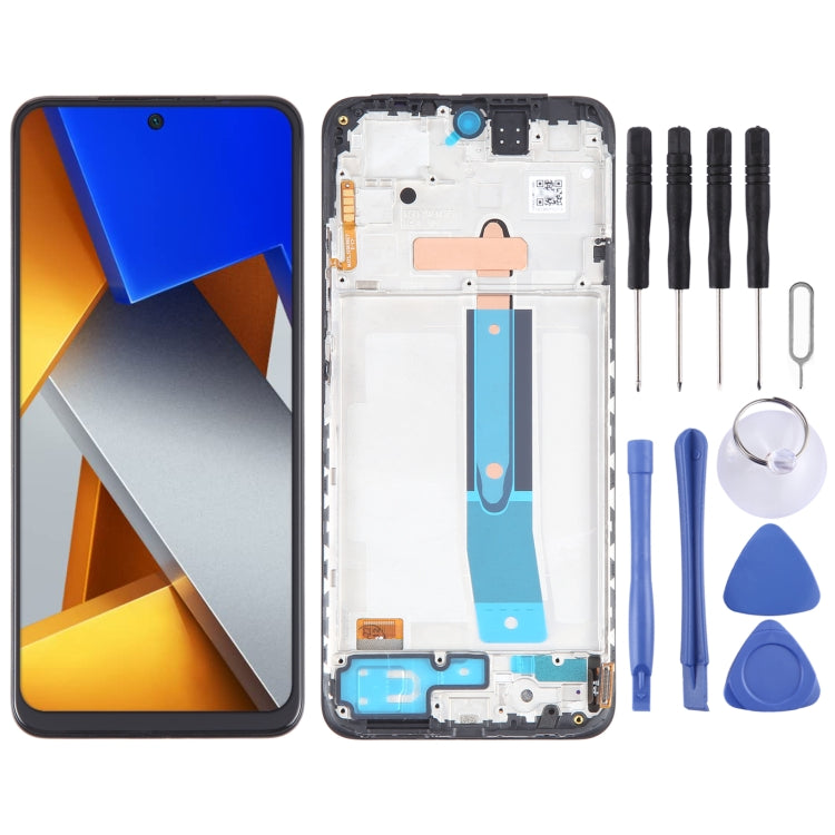 OLED Material LCD Screen For Digitizer Full Assembly with Frame, For Xiaomi Redmi Note 11 4G, For Xiaomi Poco M4 Pro 4G, For Xiaomi Redmi Note 11S 4G   ...