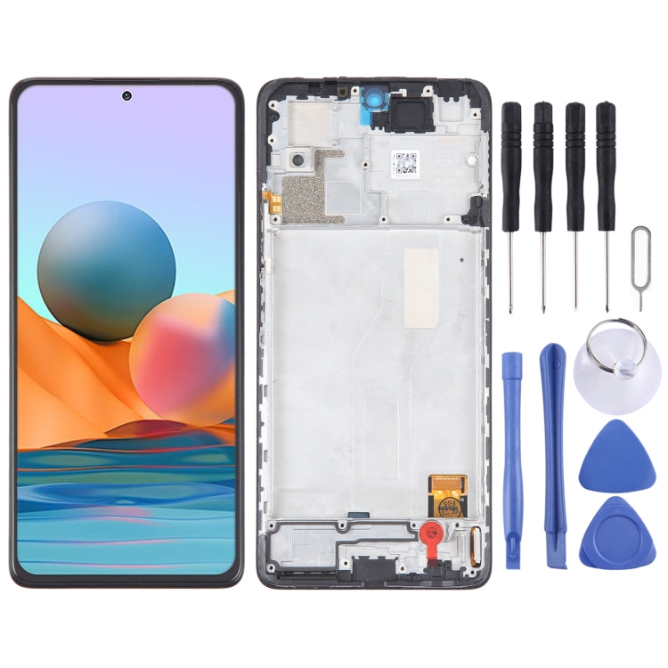 OLED Material LCD Screen For Digitizer Full Assembly with Frame, For Xiaomi Redmi Note 11 4G, For Xiaomi Poco M4 Pro 4G, For Xiaomi Redmi Note 11S 4G   ...