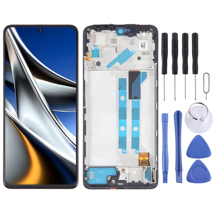 OLED Material LCD Screen For Digitizer Full Assembly with Frame, For Xiaomi Redmi Note 11 4G, For Xiaomi Poco M4 Pro 4G, For Xiaomi Redmi Note 11S 4G   ...