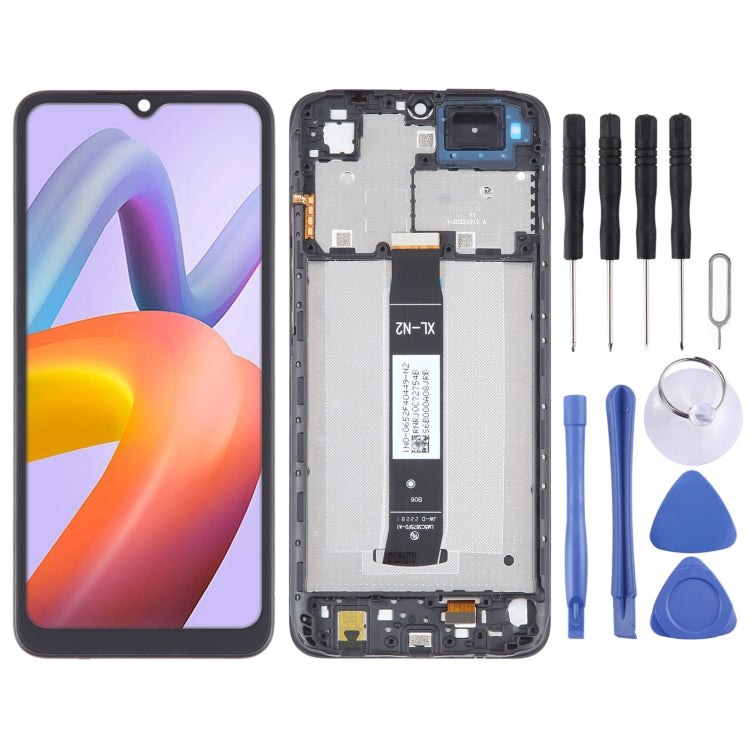 OLED Material LCD Screen For Digitizer Full Assembly with Frame, For Xiaomi Redmi A2, For Xiaomi Redmi A2+, For Xiaomi Poco C40, For Xiaomi Redmi 10 Ind...