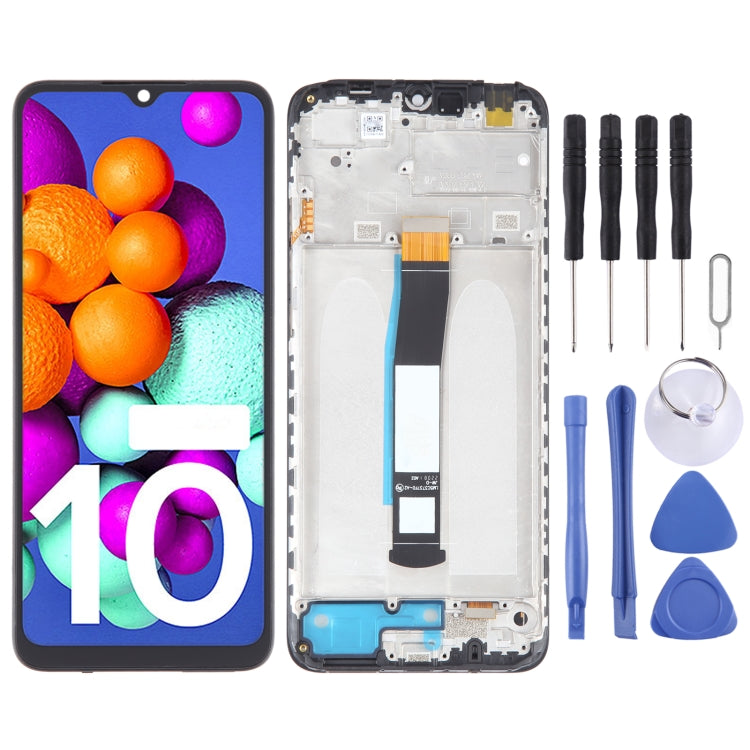OLED Material LCD Screen For Digitizer Full Assembly with Frame, For Xiaomi Redmi A2, For Xiaomi Redmi A2+, For Xiaomi Poco C40, For Xiaomi Redmi 10 Ind...