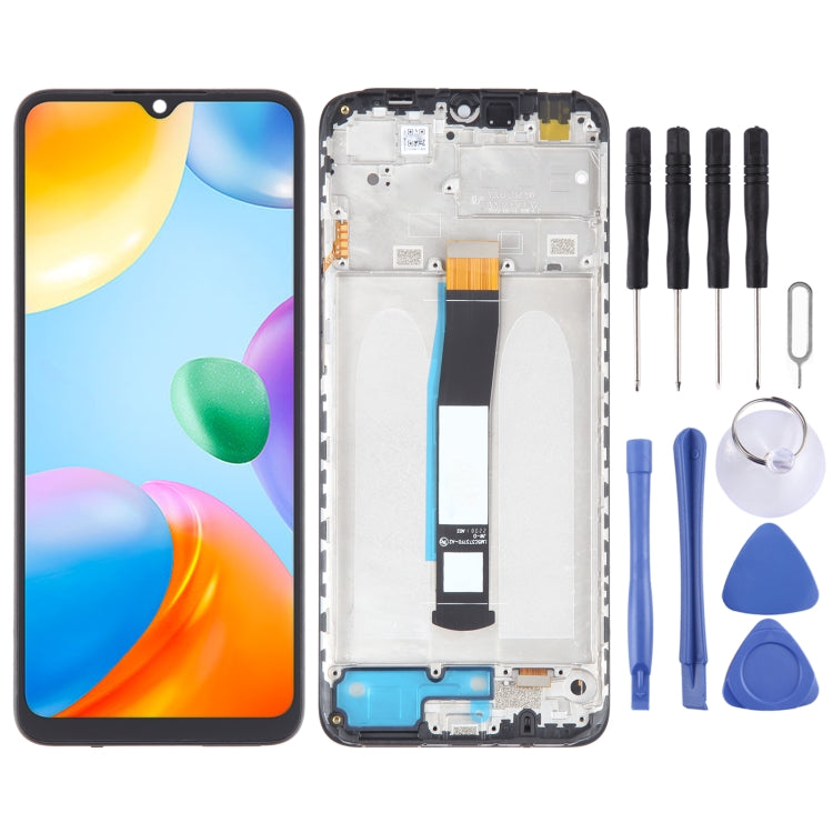 OLED Material LCD Screen For Digitizer Full Assembly with Frame, For Xiaomi Redmi A2, For Xiaomi Redmi A2+, For Xiaomi Poco C40, For Xiaomi Redmi 10 Ind...