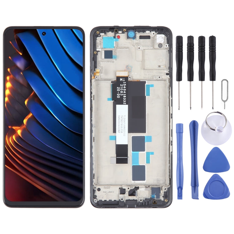 OLED Material LCD Screen For Digitizer Full Assembly with Frame, For Xiaomi Redmi A2, For Xiaomi Redmi A2+, For Xiaomi Poco C40, For Xiaomi Redmi 10 Ind...