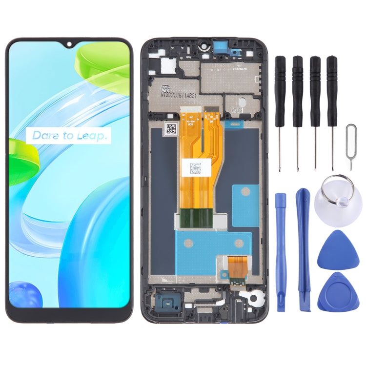 OEM LCD Screen Digitizer Full Assembly with Frame, For Realme C53 India RMX3762, For Realme V30, For Realme C33 2023 RMX3627, For Realme 10T            ...