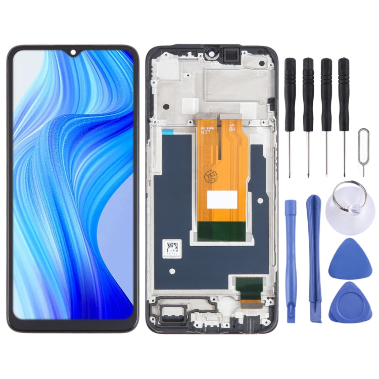OEM LCD Screen Digitizer Full Assembly with Frame, For Realme C53 India RMX3762, For Realme V30, For Realme C33 2023 RMX3627, For Realme 10T            ...