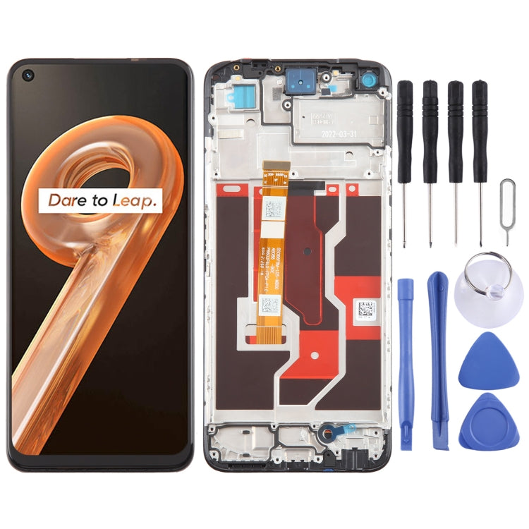 OEM LCD Screen Digitizer Full Assembly with Frame, For Realme C53 India RMX3762, For Realme V30, For Realme C33 2023 RMX3627, For Realme 10T            ...