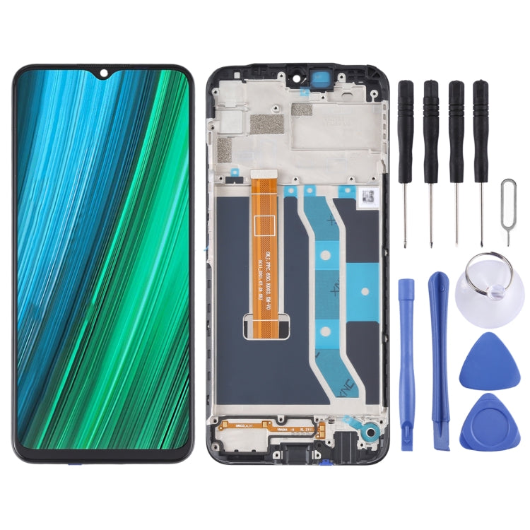 OEM LCD Screen Digitizer Full Assembly with Frame, For Realme C53 India RMX3762, For Realme V30, For Realme C33 2023 RMX3627, For Realme 10T            ...
