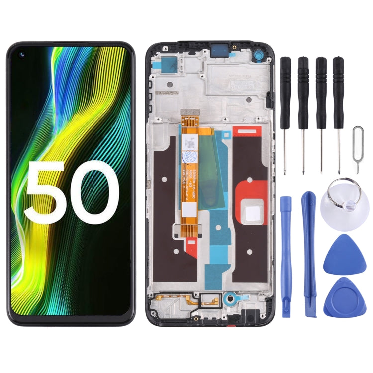 OEM LCD Screen Digitizer Full Assembly with Frame, For Realme C53 India RMX3762, For Realme V30, For Realme C33 2023 RMX3627, For Realme 10T            ...