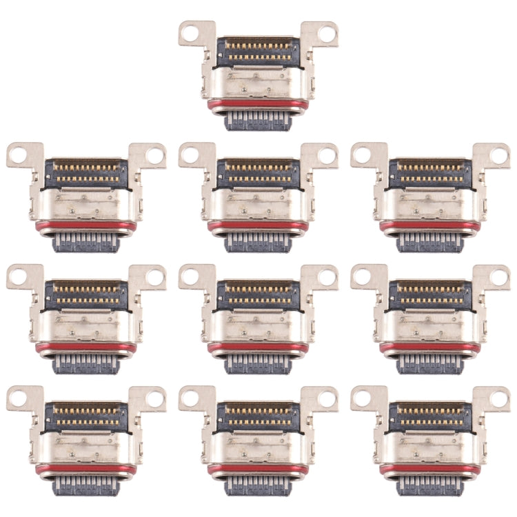 10 PCS Charging Port Connector, For Samsung Galaxy Quantum 2 SM-A826, For Samsung Galaxy S21 FE 5G SM-G990B, For Samsung Galaxy M12 SM-M127F            ...