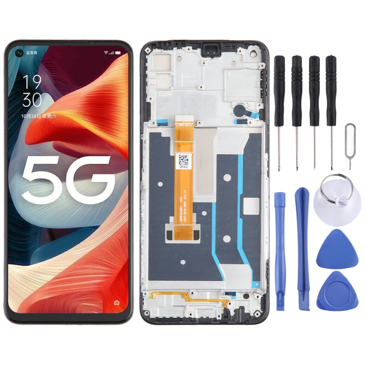 OEM LCD Screen Digitizer Full Assembly with Frame, For OPPO  A96 4G, For OPPO A36 4G, For OPPO A56 5G, For OPPO A11s, For OPPO A55s 5G, For OPPO K9s    ...